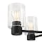 Westinghouse Chandelier 60W 5Lght Sylvestre, Matte Black Clear Glass 6115300 - alternate 6